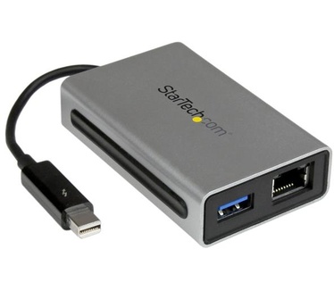 Startech.com Thunderbolt naar gigabit Ethernet plus USB 3.0 - Thunderbolt-adapter