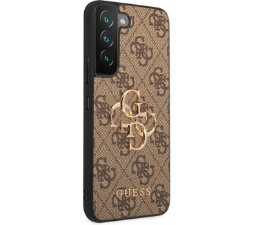 Guess 4G Metal Logo BackCase - Samsung Galaxy S22+ (S906) - Bruin Bruin
