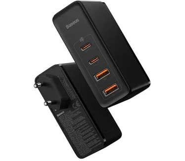 Baseus GaN2 4 Ports Fast Charger 100W - Zwart