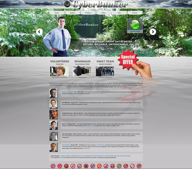 CyberBunker website