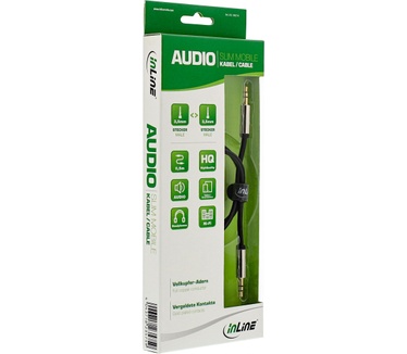 InLine 2.0m 3.5mm - 3.5mm Zwart