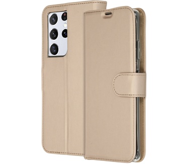 Accezz Wallet Softcase Bookcase Galaxy S21 Ultra - Goud