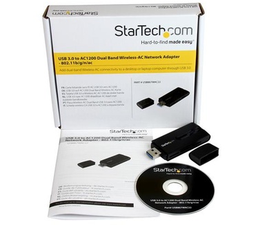 Startech.com USB 3.0 AC1200 dual-band draadloze-AC netwerkadapter 802.11ac wifi-adapter
