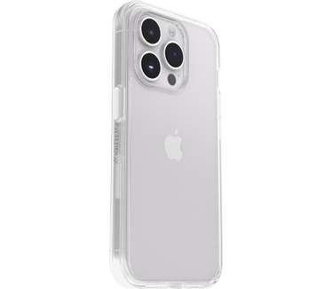 Otterbox OtterBox Symmetry Clear Case voor iPhone 14 Pro, Schokbestendig, Valbestendig, Dunne beschermende hoes, 3x getest volgens militaire standaard, Antimicrobieel, Clear