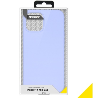 Accezz Liquid Silicone Backcover iPhone 12 Pro Max - Paars