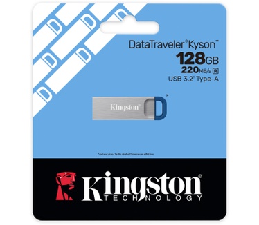 Kingston 128GB DataTraveler Kyson 220MB/s Metal USB 3.2 Gen 1