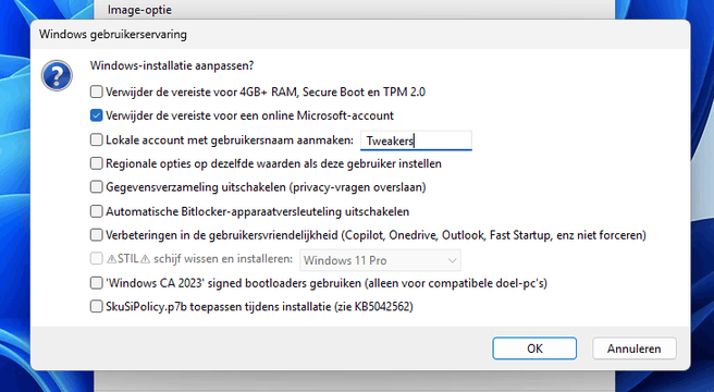 Windows 11 lokaal account