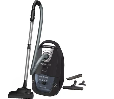Rowenta RO7755 Silence Force Allergy+ stofzuiger met zak, Effitech motor, 75 dB(A), capaciteit 4,5 liter, vermogen 750 watt, zwart