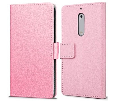 qMust Nokia 5 Wallet Hoesje Roze