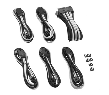 Cablemod PRO ModMesh Cable Extension Kit Zwart/Wit Wit, Zwart