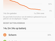 Samsung Galaxy S8 screenshots - accu-gerelateerd