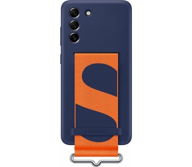 Samsung Galaxy S Galaxy S21 FE Silicone Cover met Strap Origineel - Blauw Blauw