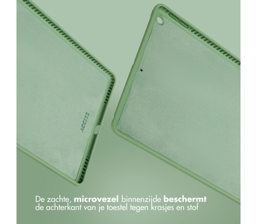 Accezz Liquid Silicone Backcover iPad 10.2 (2019 / 2020 / 2021) - Lichtgroen