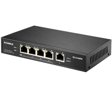 Edimax Switch 5x FE ES-5104PH (5xPOE) retail (ES-5104PH)