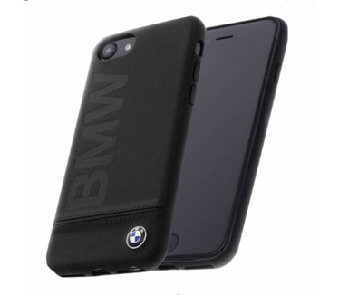 BMW Originele Signature Debossed Logo Folio Back Cover Hoesje voor de Apple iPhone 6 / 6S / 7 / 8 - Zwart