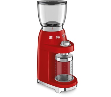 Smeg CGF11RDEU - Elektrische koffiemolen - Rood - 30 maalstanden