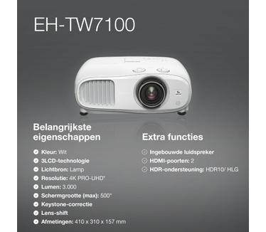Epson EH-TW7100 (NL/EU model)