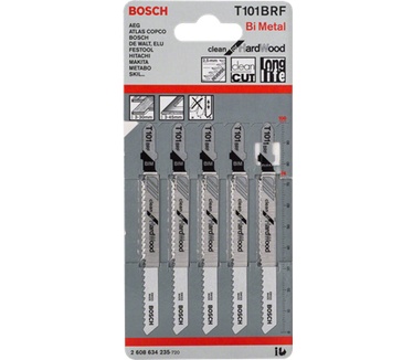 Bosch T 101 BRF Clean for Hard Wood decoupeerzaagbladen