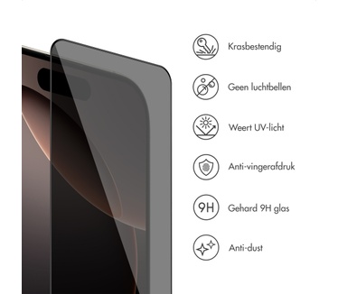 Accezz Gehard Glas Privacy Screenprotector + Applicator