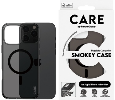 PanzerGlass CARE by PG Smokey w. MagS iPhone16p 6.9