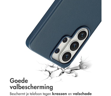 Accezz MagSafe Leather Backcover Samsung Galaxy S26 Ultra - Nightfall Blue