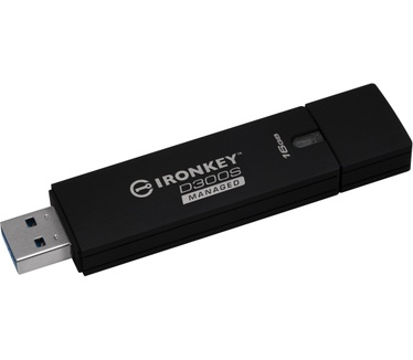 Kingston IronKey D300 Serialized Managed 16GB Zwart
