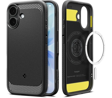 Spigen Rugged Armor (MagFit) (iPhone 16 Pro Max) Grijs
