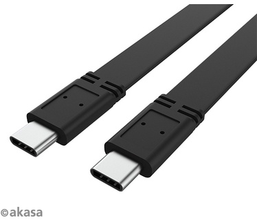 Akasa Type-C to Type-C 20Gbs Cable, 46 Watt PD, 4K@60Hz, 1m Zwart