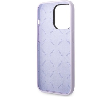 Guess Silicone Back Case - Apple iPhone 14 Pro (6.1") - Paars Paars