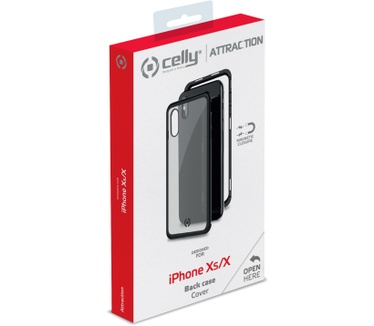 Celly Attraction (iPhone X, iPhone Xs) Zwart