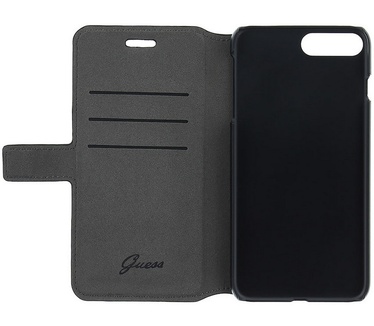 Guess Heritage Book Case voor Apple iPhone 7 Plus (5.5") - Zwart Zwart