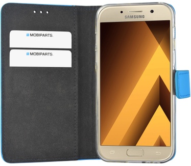 Mobiparts Premium Wallet TPU Case Samsung Galaxy A3 (2017) Light Blue