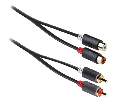 Konig 2 x RCA male/2 x RCA female, 2 m