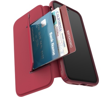 Speck Presidio Folio Leather iPhone XR (iPhone XR) Rood