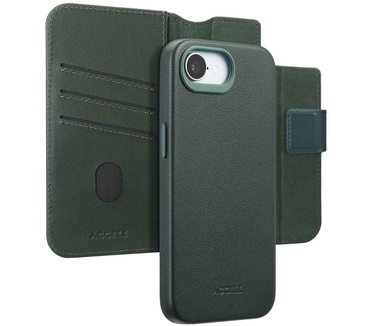 Accezz Leather Bookcase 2-in-1 met MagSafe