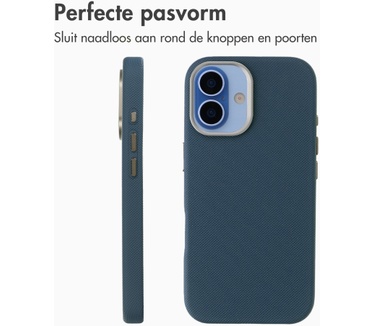 Accezz Mesh Backcover met MagSafe voor de Apple iPhone 17 - Donkerblauw