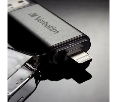 Verbatim iStore &#8216;n&#8217; Go Dual 16GB Grijs