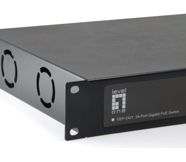 LevelOne 24-Port Gigabit PoE Switch, 802.3at/af PoE, 150W