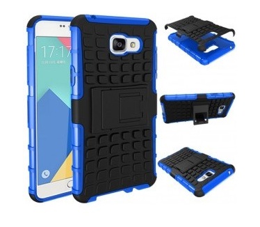 qMust Samsung Galaxy A5 (2016) Rugged Hybrid Case - Dual Protection - Blue