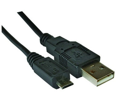 LogiLink 1.8m USB/microUSB Zwart