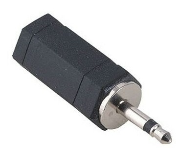 Hama Audio/Video Adapter 2,5 mm Male Plug Mono - 3,5 mm Female Jack Mono