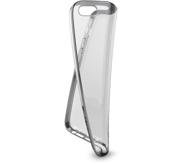 BeHello iPhone 5 / 5S / SE Gel Case Transparent Chrome Edge Silver