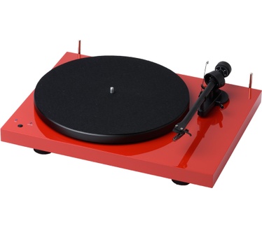 Pro-ject Debut III Recordmaster (OM10) rood hoogglans
