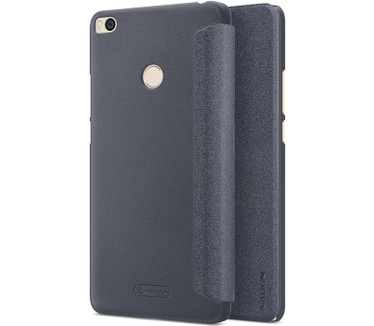 Nillkin Sparkle PU Leather Book Case voor Xiaomi Mi Max 2 - Zwart Zwart