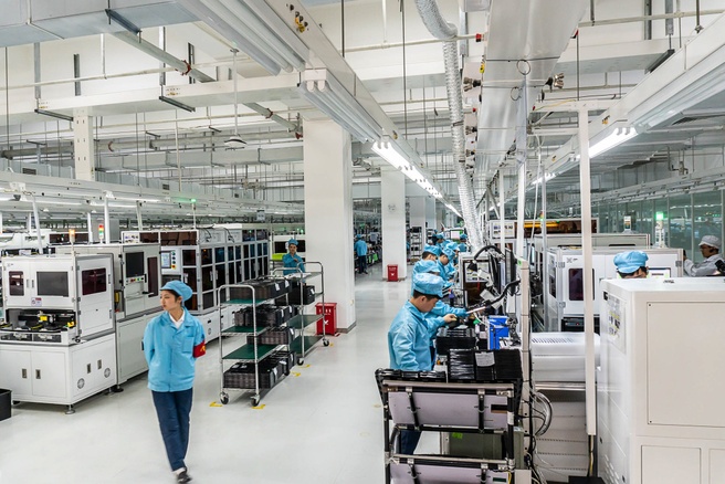 Oppo smartphonefabriek Shenzhen China