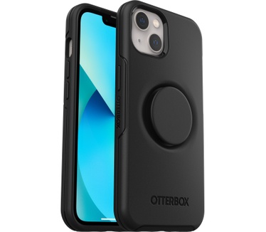 Otterbox OtterBox Otter+Pop Case voor iPhone 13, Schokbestendig, Valbestendig, Beschermhoes met PopSockets PopGrip, 3x getest volgens militaire standaard, Antimicrobieel, Zwart