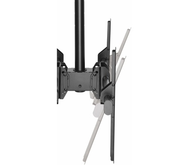Startech.com Plafond TV beugel voor twee back-to-back schermen 1m tot 1,5m stang