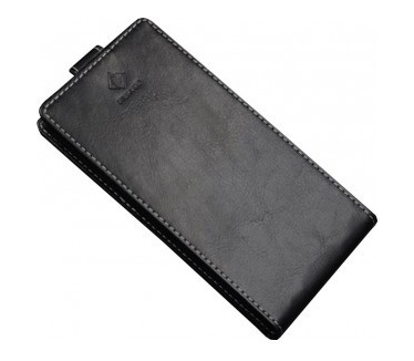 qMust Wileyfox Swift Flip Case - hoes met plakstrip - Black