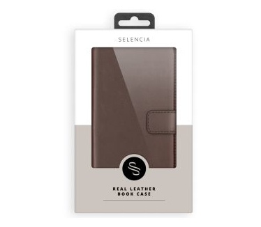Selencia Echt Lederen Bookcase Huawei P Smart