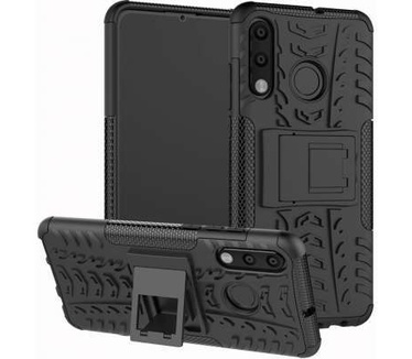 qMust Huawei P30 Lite Rugged Hybrid Hoesje Zwart